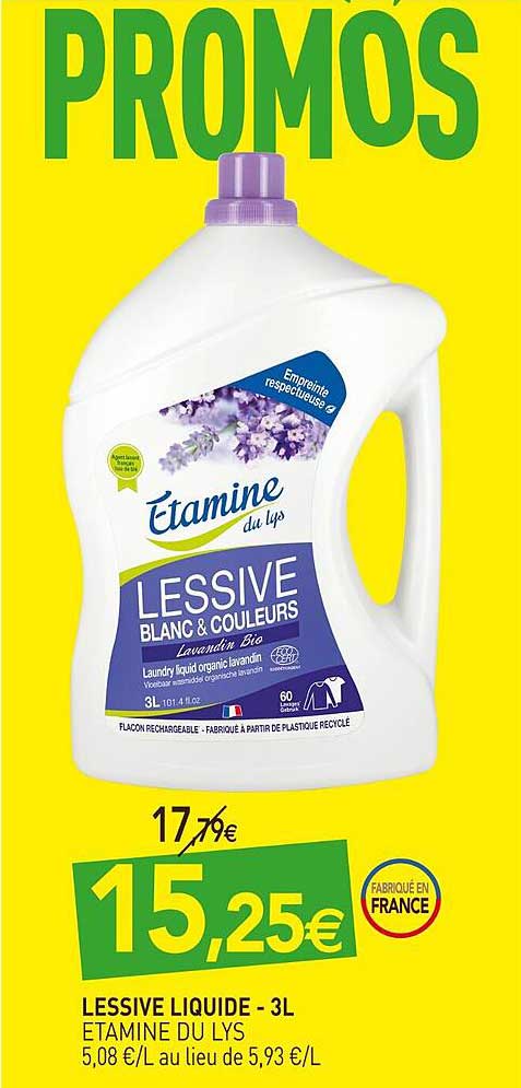 lessive liquide étamine du lys -3l