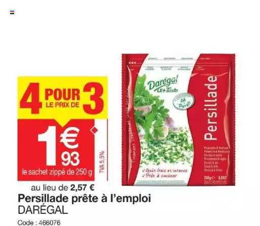 persillade prête à l'emploi darégal