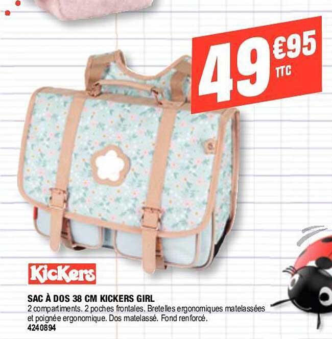 sac à dos 38 cm kickers girl kickers