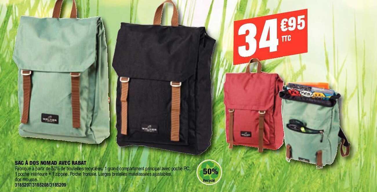 sac à dos nomad avec rabat