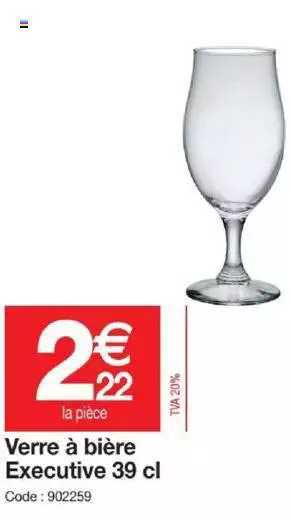 verre à bière executive 39cl