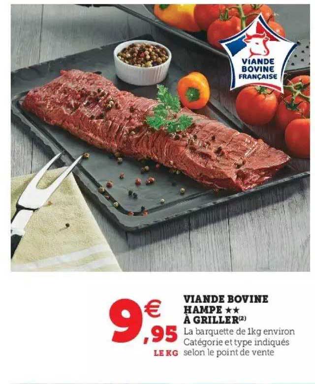 Viande Bovine Hampe**à Griller