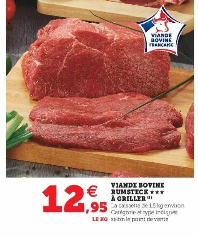 viande bovine rumsteck***à griller