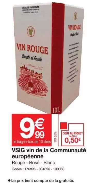 vsig vin de la communauté européenne