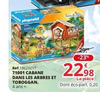 71001 cabane dans les arbres et toboggan