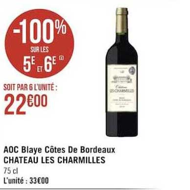 aoc blaye côtes de bordeaux château les charmilles