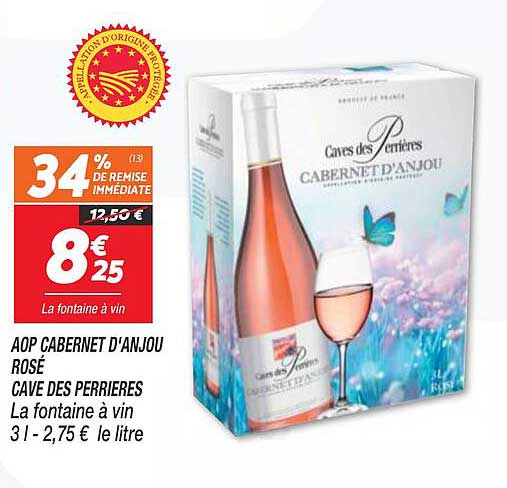 aop cabernet d'anjou rosé cave des perrières