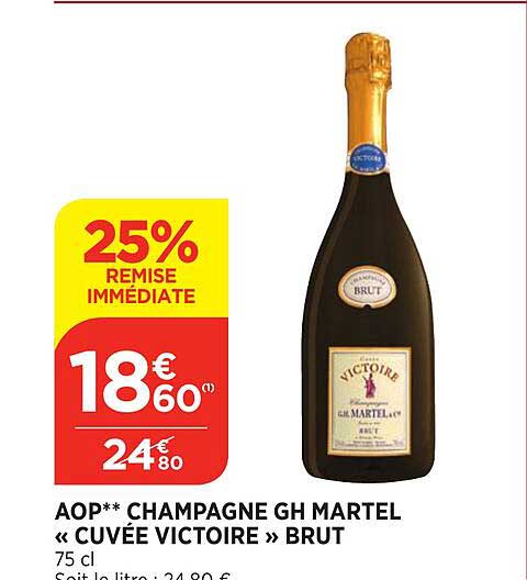 aop champagne gh martel «cuvée victoire» brut