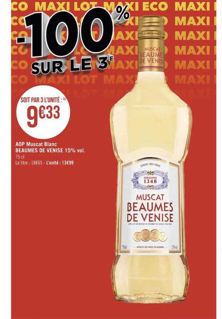 aop muscat blanc beaumes de venise 15% vol.