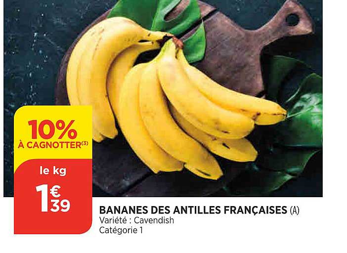 bananes des antilles françaises