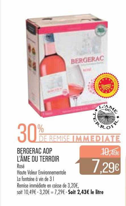 Bergerac Aop L'âle Du Terroir 30% De Remise Immédiate