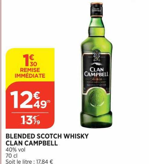 blended scotch whisky clan campbell