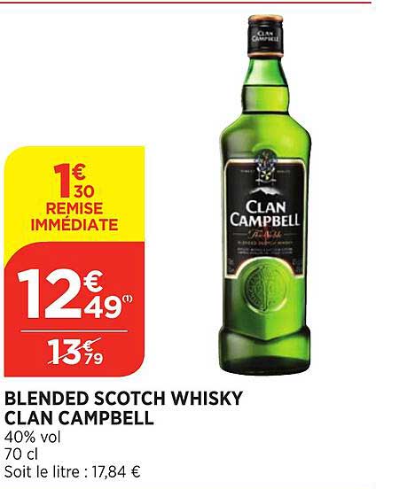 blended scotch whisky clan campbell