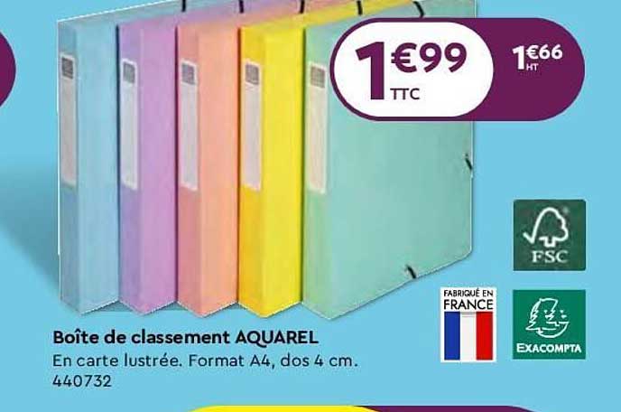 Boête De Classement Aquarel