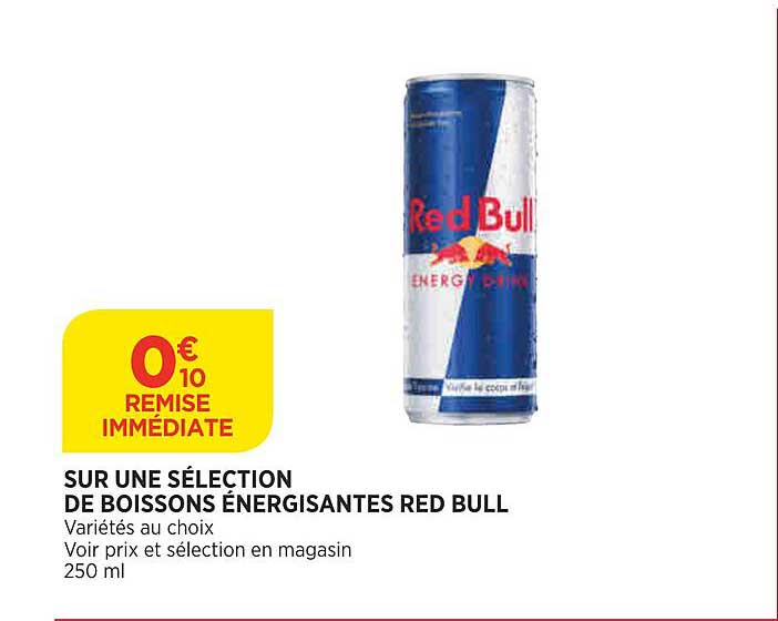boissons énergisantes red bull