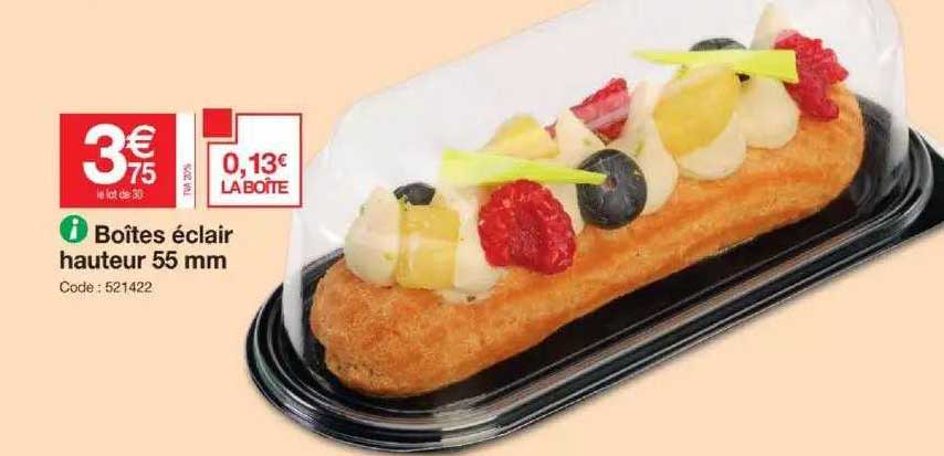 boîtes éclair hauteur 55 mm