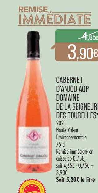cabernet d'anjou aop domaine de la seigneur des tourelles