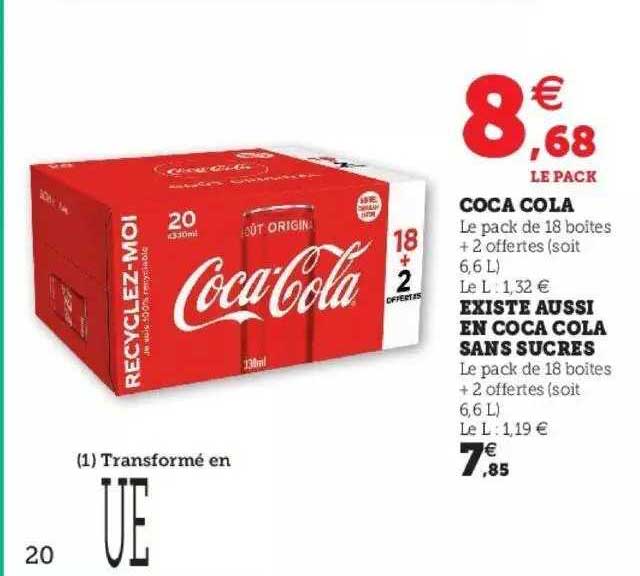 coca-cola existe aussi en coca-cola sans sucres