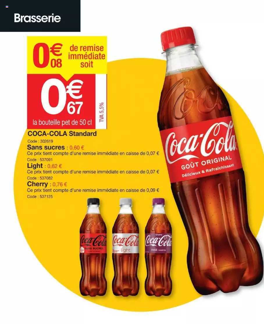 Coca-cola Standard Sans Sucres, Light, Cherry