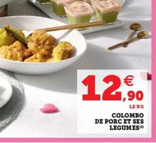 colombo de porc et ses légumes