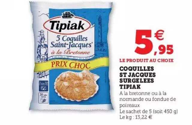Coquilles St Jacques Surgelées Tipiak