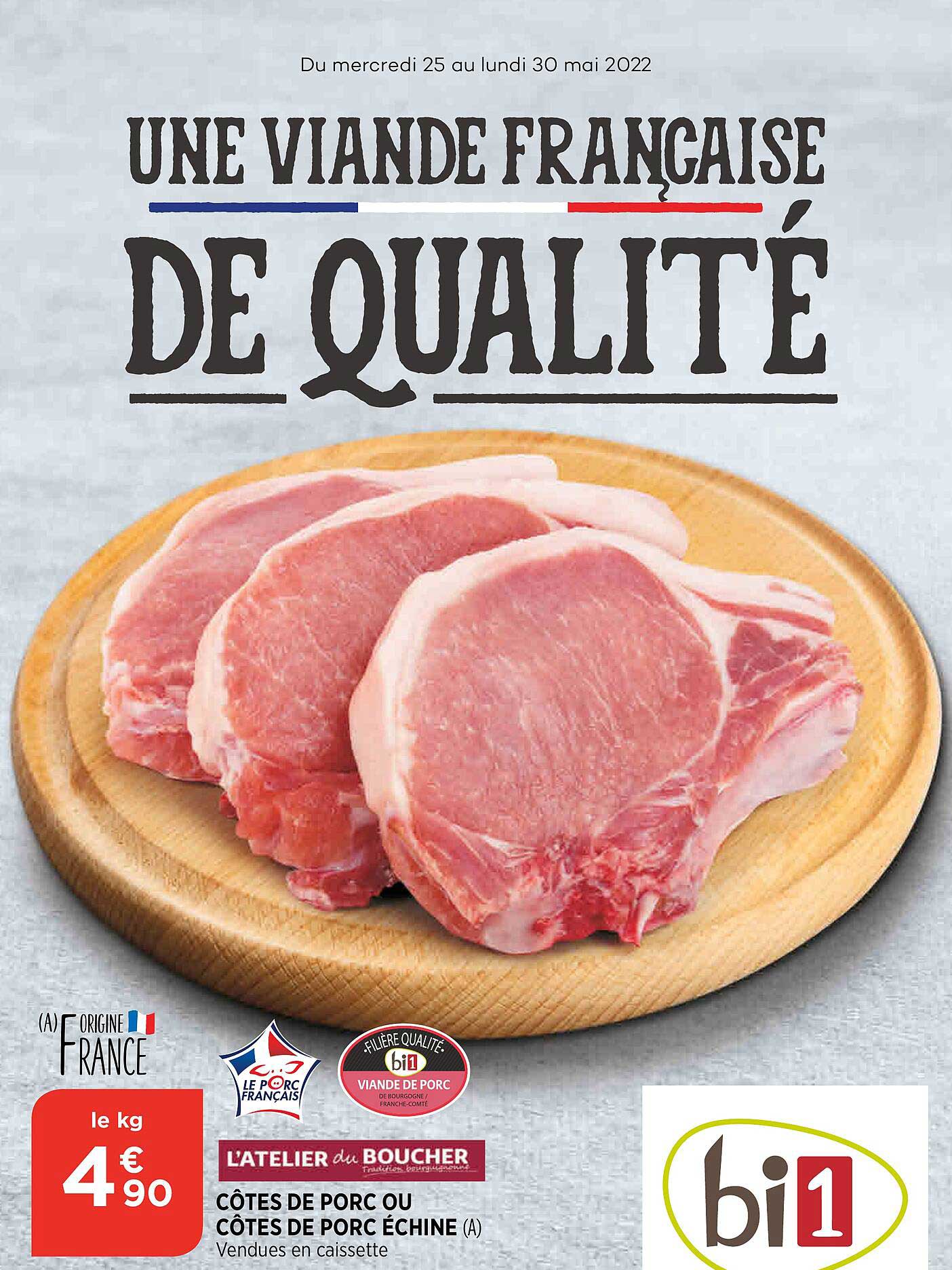 côtes de porc ou côtes de porc échine l'atelier du boucher