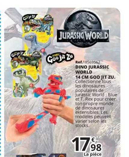 dino jurassic world 14 cm goo jit zu