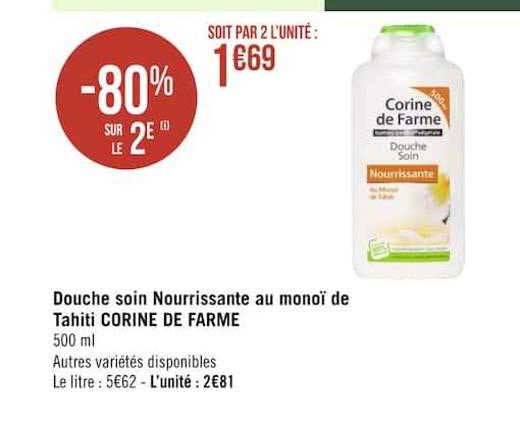 douche soin nourrissante au monoï de tahiti corine de farme