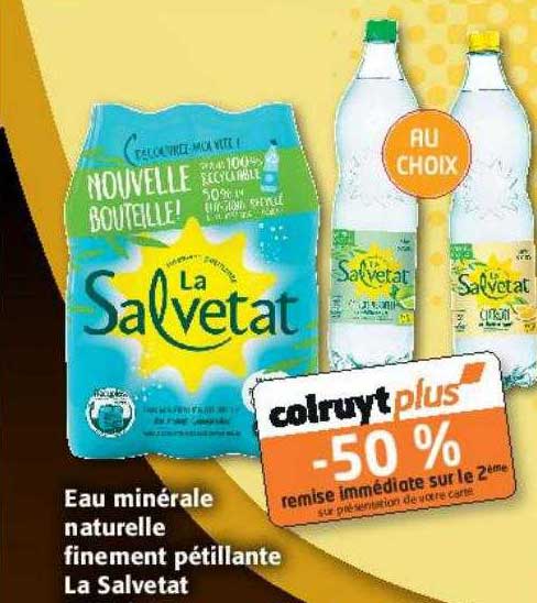 eau minérale naturelle finement pétillante la salvetat