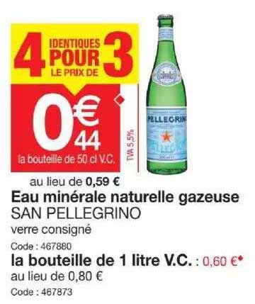 eau minérale naturelle gazeuse san pelle grino