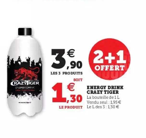 Energy drink crazy tiger