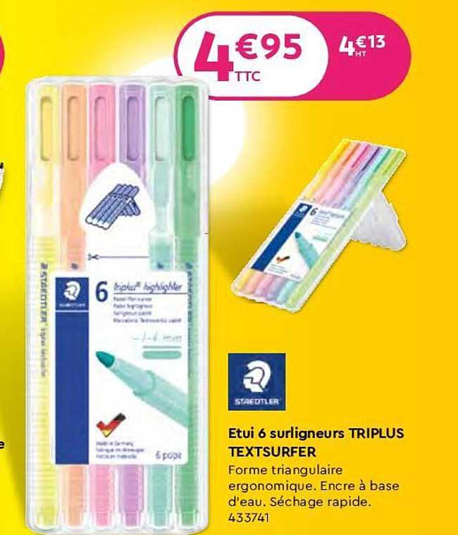 étui 6 surligneurs triplus textsurfer