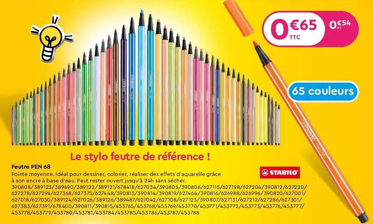 feutre pen 68 stabilo