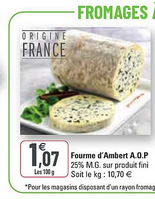 fourme d'ambert a.o.p.