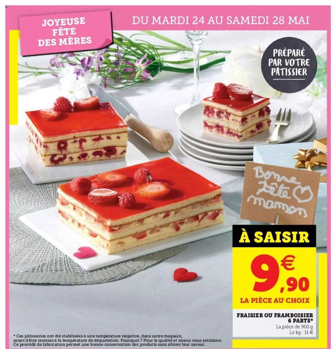 Fraisier Ou Framboisier 6 Parts