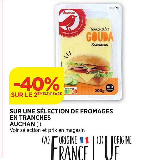 Fromages En Tranches Auchan