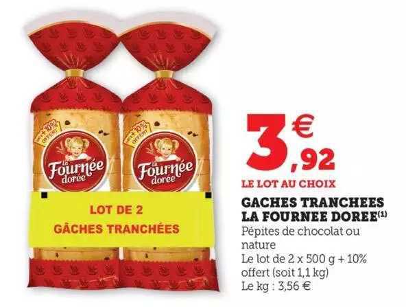 gâches tranchées la fournée dorée