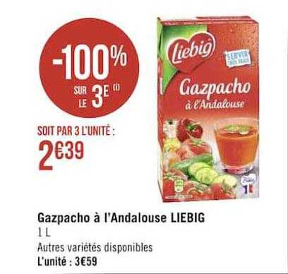 gazpacho à l'andalouse liebig