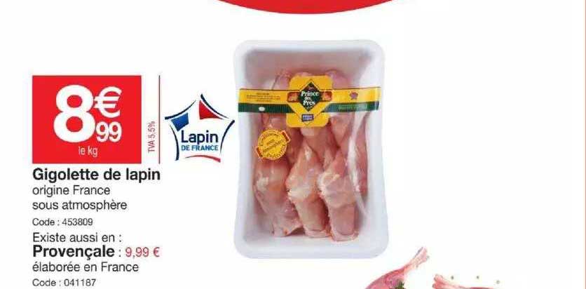 gigolette de lapin provençale