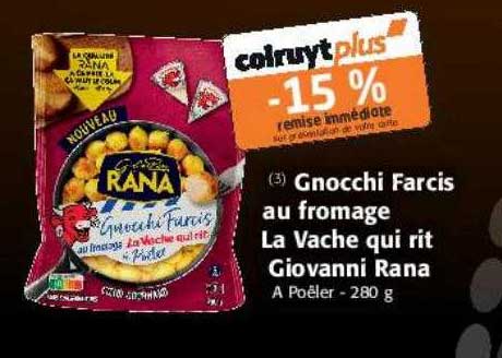 gnocchi farcis au fromage la vache qui rit giovanni rana