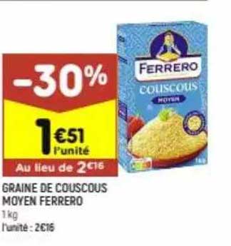 graine de couscous moyen ferrero