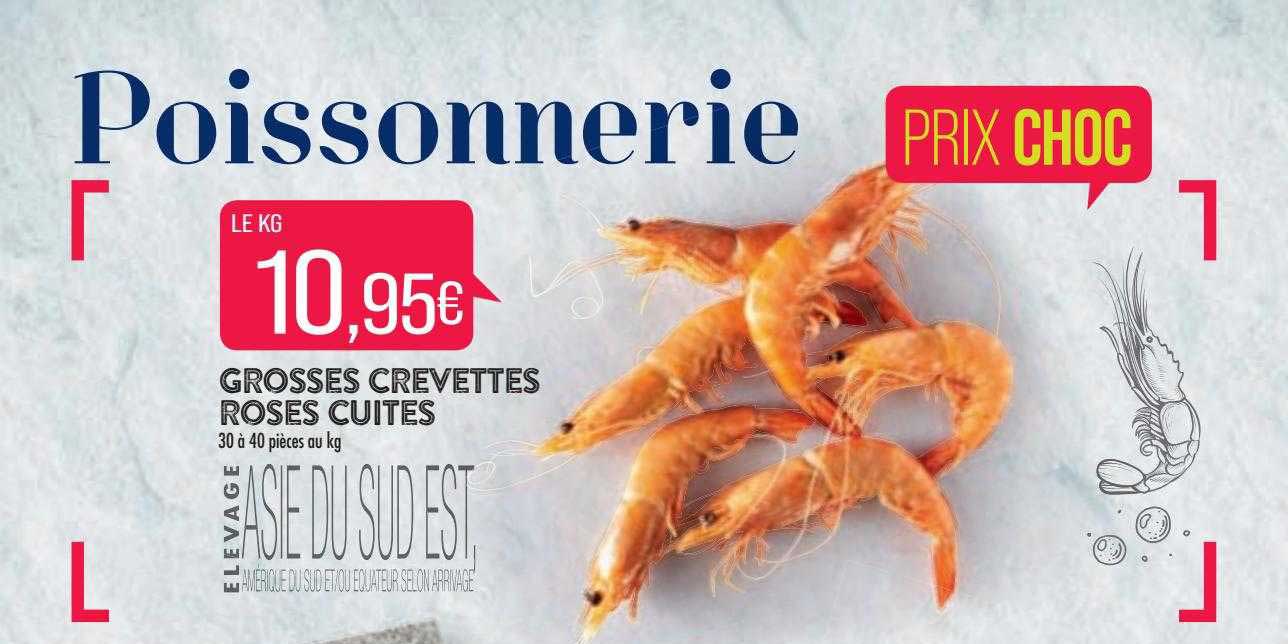 grosses crevettes roses cuites