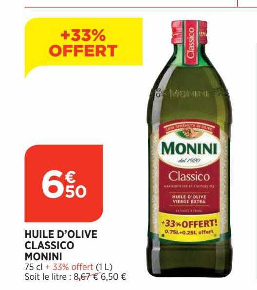 Huile D'olive Classico Monini