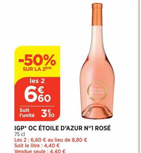 igp oc étoile d'azur n°1 rosé