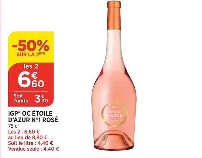 igp oc étoile d'azur n°1 rosé