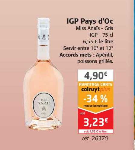 Igp Pays D'oc Miss Anaïs - Gris Igp