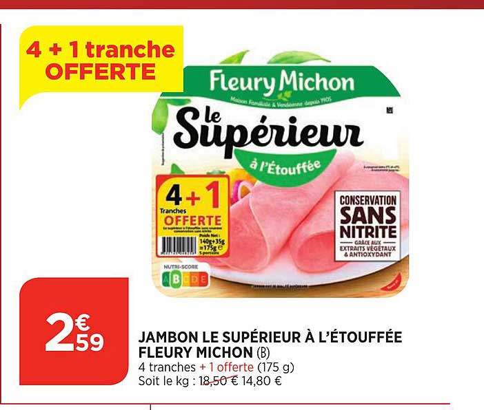 jambon le supérieur à l'étouffée fleury michon