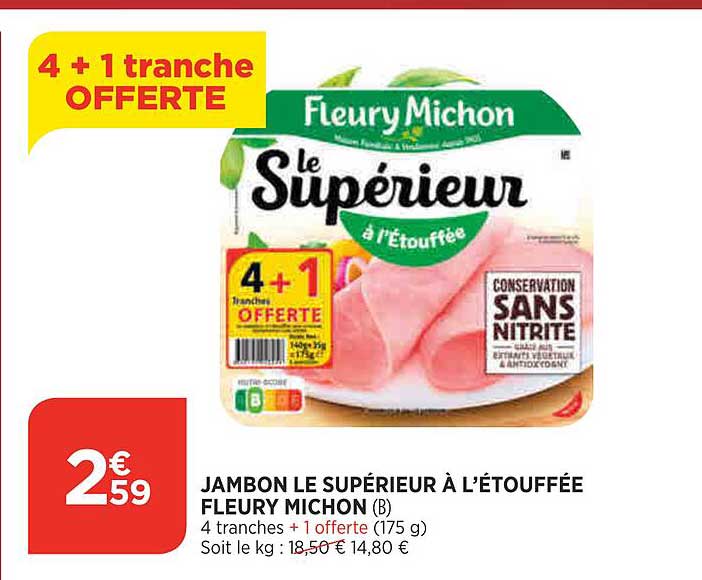 jambon le supérieur à l'étouffée fleury michon