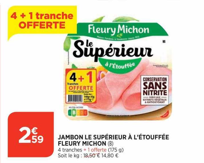 jambon le supérieur à l'étouffée fleury michon