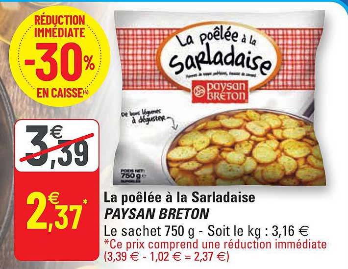la poêlée à la sarladaise paysan breton